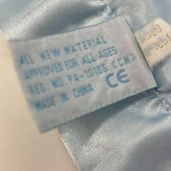 Bearington Baby Plush Puppy Dog Lovey Blue Soft Satin Security Blanket Stuffed - Picture 7 of 8